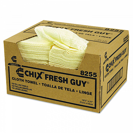 Fresh Guy Towels, 13.5 x 13.5, Yellow, 150/Carton (8255)