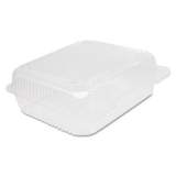 Dart StayLock Clear Hinged Lid Containers, 7.8 x 8.3 x 3, Clear, 125/Bag, 2 Bags/Carton (C51UT1)