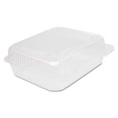 Dart StayLock Clear Hinged Lid Containers, 7.8 x 8.3 x 3, Clear, 125/Bag, 2 Bags/Carton (C51UT1)