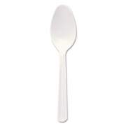 Dart Bonus Polypropylene Cutlery, 5", Teaspoon, White (S5BW)
