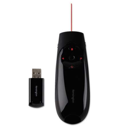 Kensington Presenter Expert Wireless Cursor Control with Red Laser, Class 2, 150 ft Range, Black (72425)