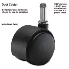 Master Caster Duet Dual Wheels, Nylon, C Stem, 110 lbs/Caster, 5/Set (64426)