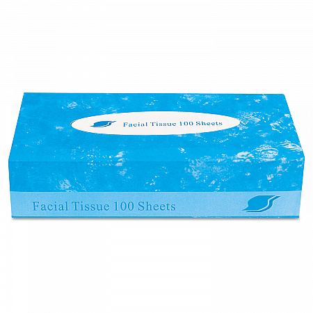 Boxed Facial Tissue, 2-Ply, White, 100 Sheets/Box, 30 Boxes/Carton (FACIAL30100)