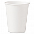 Single-Sided Poly Paper Hot Cups, 10 oz, White, 50/Sleeve, 20 Sleeves/Carton (370W)