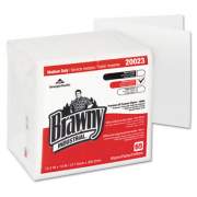 Brawny Professional Medium Duty Premium DRC 1/4 Fold Wipers, 12 1/2 x 13, White, 65/Pack (20023)