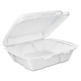 Dart Carryout Food Containers, White, Foam, 7 4/5 X 8 1/2 X 2 1/2, 200/carton (DT1R)