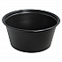 Conex Complements Portion/Medicine Cups, 3.25 oz, Plastic, Black, 125/Bag, 20 Bags/Carton (325PCBLK)