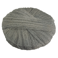 Radial Steel Wool Pads, Grade 0 (Fine): Cleaning and Polishing, 18" Diameter, Gray, 12/Carton (120180)