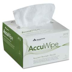 Georgia Pacific Professional Accuwipe Recycled One-Ply Delicate Task Wipers, 4 1/2 X 8 1/4, White, 280/box (29712CT)