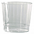 Classic Crystal Plastic Tumblers, 9 oz, Clear, Fluted, Rocks Squat, 20/Pack, 12 Packs/Carton (CCR9240)