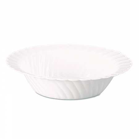 Classicware Plastic Bowls, 10 oz, White, 10/Pack, 18 Packs/Carton (CWB10180W)