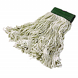 Super Stitch Blend Mop Heads, Cotton/Synthetic, Medium, White, 6/Carton (D212WHI)