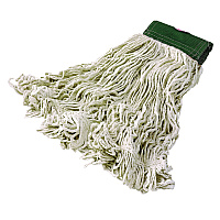 Super Stitch Blend Mop Heads, Cotton/Synthetic, Medium, White, 6/Carton (D212WHI)