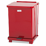 Defenders Heavy-Duty Steel Step Can, 4 gal, Steel, Red (ST7EPLRED)