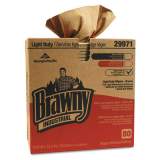 Georgia Pacific Professional Brawny Industrial Light Duty Three-Ply Paper Wipers, 9-1/4x16-3/4, Brown, 80/box (29971)
