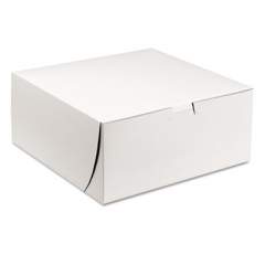 SCT Tuck-Top Bakery Boxes, 9 x 9 x 4, White, 200/Carton (0961)