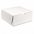 White One-Piece Non-Window Bakery Boxes, 9 x 9 x 4, White, Paper, 200/Carton (0961)