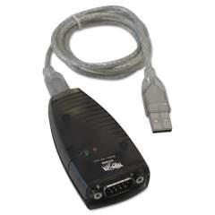 Tripp Lite USB-A to Serial Adapter (DB9), Keyspan, High-Speed (M/M), Detachable Cable, TAA (USA19HS)