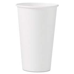Dart Polycoated Hot Paper Cups, 16 oz, White, 50 Sleeve, 20 Sleeves/Carton (316W)