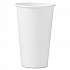 Single-Sided Poly Paper Hot Cups, 16 oz, White, 50/Sleeve, 20 Sleeves/Carton (316W)