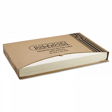 Premium Grease-Proof Quilon Pan Liners, 16.38 x 24.38, White, 1,000/Carton (030001)
