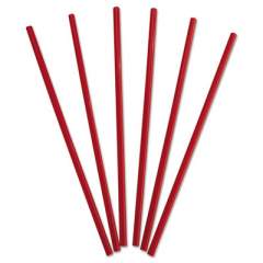 Dixie Wrapped Giant Straws, 10.25", Polypropylene, Red, 300/Box, 4 Boxes/Carton (GW104)