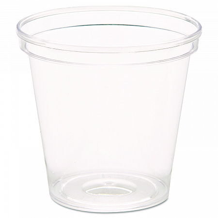 Comet Plastic Portion/Shot Glass, 1 oz, Clear, 50/Pack, 50 Packs/Carton (P10)