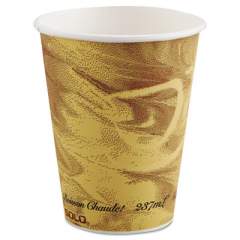 Dart Mistique Polycoated Hot Paper Cup, 8 oz, Printed, Brown, 50/ Sleeve, 20 Sleeves/Carton (378MS)