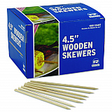 Wooden Skewers, 4.5", White, 10,000/Carton (R815)