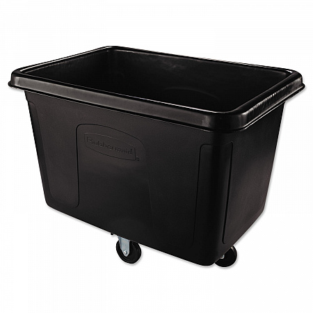 Cube Truck, 105 gal, 500 lb Capacity, Plastic, Black (4614BLA)