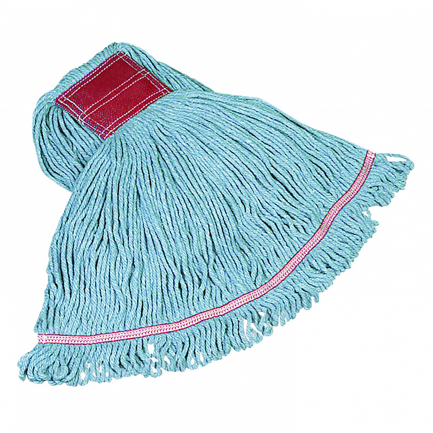 Swinger Loop Wet Mop Heads, Cotton/Synthetic, Large, Blue (C153BLU)