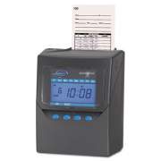 Lathem Time 7500E Totalizing Time Recorder, LCD Display, Charcoal
