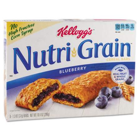 Kellogg's NUTRI-GRAIN SOFT BAKED BREAKFAST BARS, BLUEBERRY, INDV WRAPPED 1.3 OZ BAR, 48/CARTON (35745CT)
