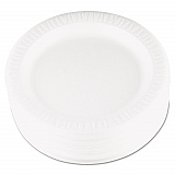 Quiet Classic Laminated Foam Dinnerware, Plate, 9" dia, White, 500/Carton (9PWQR)