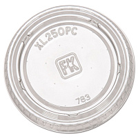 Portion Cup Lids, Fits 1.5 oz to 2.5 oz Portion Cups, Plastic, Clear, 125/Sleeve, 20 Sleeves/Carton (XL250PC)