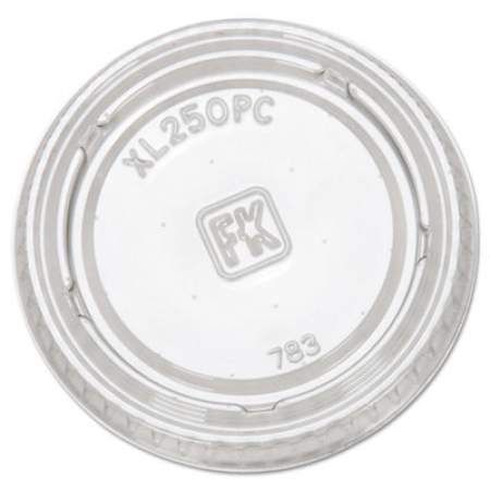 Fabri-Kal Portion Cup Lids, Fits 1.5 oz to 2.5 oz Cups, Clear, 125/Sleeve, 20 Sleeves/Carton (XL250PC)