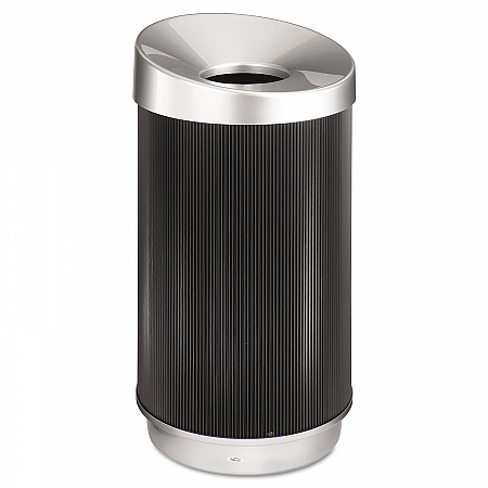 At-Your-Disposal Vertex Receptacle, 38 gal, Polyethylene, Black (9799BL)