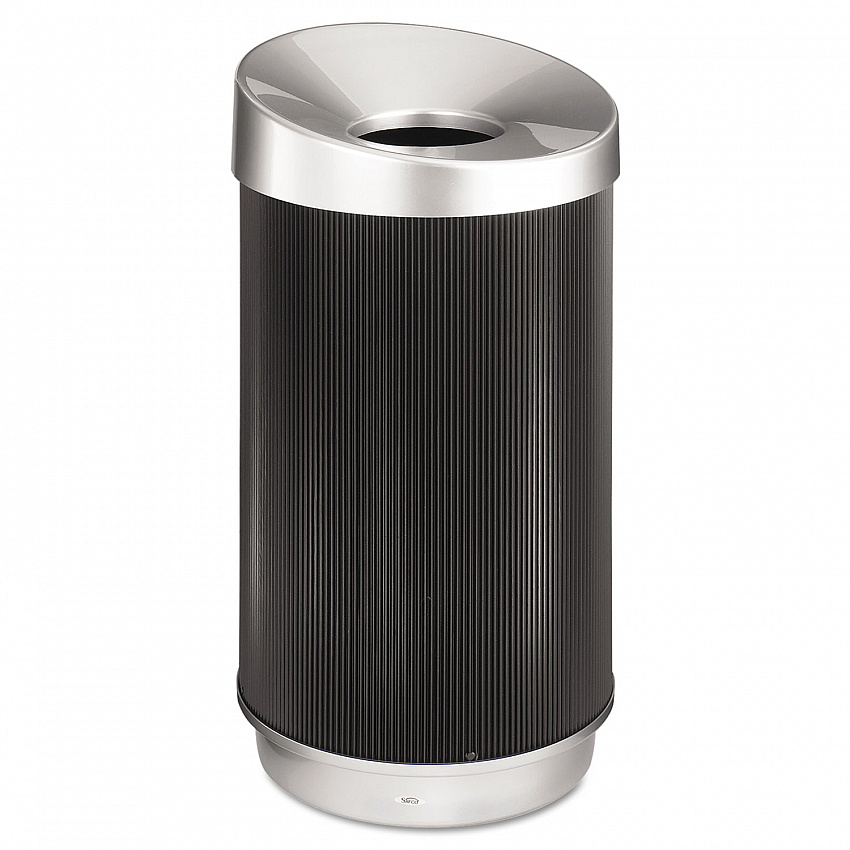 At-Your-Disposal Vertex Receptacle, 38 gal, Polyethylene, Black (9799BL)
