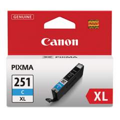 Canon 6449B001 (CLI-251XL) ChromaLife100+ High-Yield Ink, 695 Page-Yield, Cyan