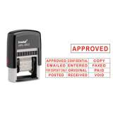 Trodat Self-Inking Stamp, 12 Messages, Self-Inking, 1.25" x 0.38", Red (E4822)