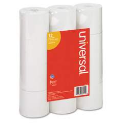 Universal Impact and Inkjet Print Bond Paper Rolls, 0.5" Core, 2.25" x 150 ft, White, 12/Pack (35715)