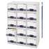 Bankers Box STOR/DRAWER STEEL PLUS Extra Space-Savings Storage Drawers, Letter Files, 14" x 25.5" x 11.5", White/Blue, 6/Carton (00311)