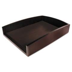 Artistic Eco-Friendly Bamboo Curves Letter Tray, 1 Section, Letter Size Files, 9.5" x 13.25" x 2.5", Espresso Brown (ART11002C)