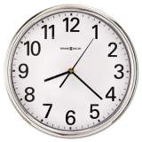 Howard Miller Hamilton Wall Clock, 12" Overall Diameter, Silver Case, 1 AA (sold separately) (625561)
