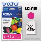 Brother LC61M Innobella Ink, 325 Page-Yield, Magenta