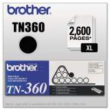 Brother TN360 High-Yield Toner, 2,600 Page-Yield, Black