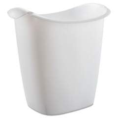 Rubbermaid Recycle Bag Wastebasket, Rectangular, Plastic, 3.5 Gal, White (2385WHICT)