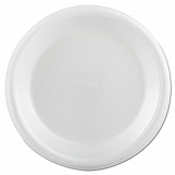 Foam Dinnerware, Plate, 9" dia, White, 25/Pack, 20 Packs/Carton (12003)