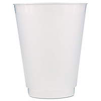 Front Flex Plastic Cups, 16 oz, Frosted, 25/Pack, 20 Packs/Carton (PF16)