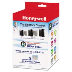 Honeywell Allergen Remover Replacement HEPA Filters, 3/Pack (HRFR3)